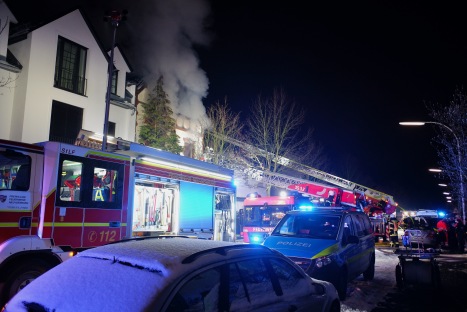 Brand in einem Wohnhaus in Neu-Isenburg